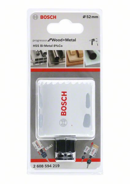 BOSCH Lochsäge Progressor for Wood and Metal, 52 mm