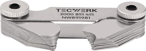 TECWERK Radienschablone 7,5-15mm Bl.16 St.TECWERK