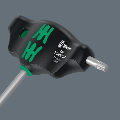 WERA Schraubendreher 467 TORX® HF TX 8x100/12 (kurzer Schenkel)mm WERA