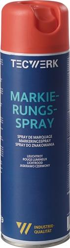 TECWERK Markierungsspray leuchtrot 500ml Spraydose TECWERK