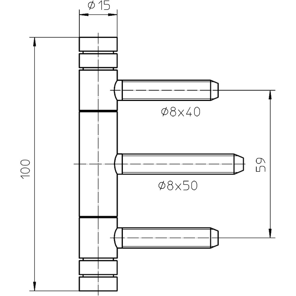 SIMONSWERK Einbohrband BAKA® C 1-15 WF Basic