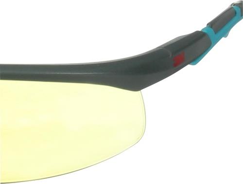 3M Schutzbrille S2003SGAF-BGR-EU EN 166 EN170 Bügel grau/türkis,Scheibe gelb