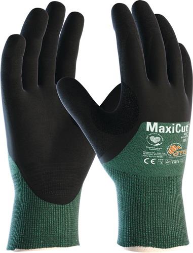 ATG Schnittschutzhandschuhe MaxiCut®Oil™ 44-305 Gr.8 grün/schwarz EN 388 PSA II