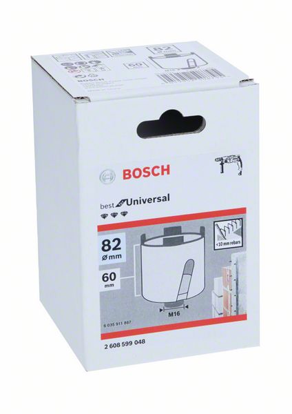 BOSCH Diamant-Dosensenker 82 mm, 60 mm, 4 Segmente, 10 mm