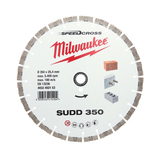 für lärmreduzierte Schnitte in harten Materialien Speedcross Diamanttrennscheibe SUDD 350 mm