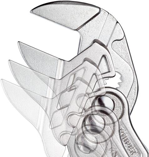 KNIPEX Zangenschlüssel L.150mm Spann-W.27mm verchr.Ku.-Überzug KNIPEX
