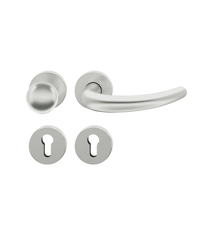 FSB Wechselgarnitur mit Rosetten 72 1160, AGL3, rund, VK 8 mm, Aluminium