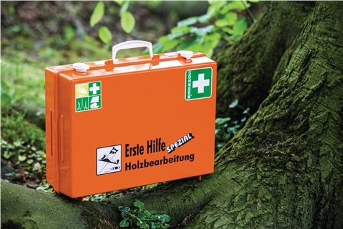 SÖHNGEN Erste Hilfe Koffer Beruf SPEZIAL Holzbearbeitung B400xH300xT150ca.mm orange