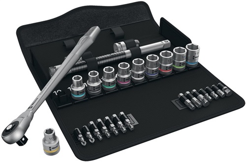 WERA Steckschlüsselsatz Zyklop Metal 28-tlg.1/2 Zoll SW 10-19mm Z.76 6KT WERA WERA Steckschlüsselsatz Zyklop Metal 28-tlg.1/2 Zoll SW 10-19mm Z.76 6KT WERA