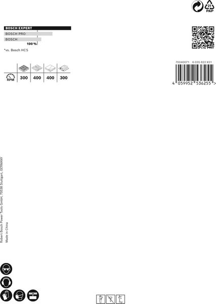 BOSCH EXPERT Construction Material Lochsäge, 98 x 60 mm. Für Dreh- und Schlagbohrer