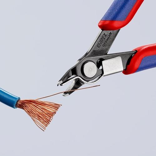 KNIPEX Elektronik-Seitenschneider Super-Knips® L.125mm Form 4 Facette nein brün.KNIPEX