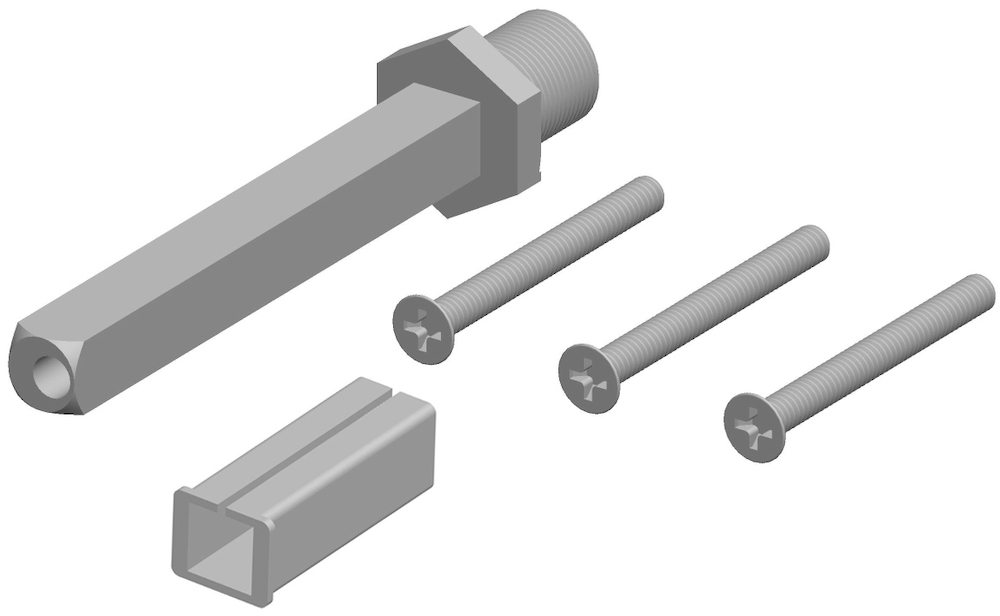 HERMAT Befestigungsset Schutz-Wechselgarnitur 4091.WG, VK 8 mm, mit Hülse 8/10,