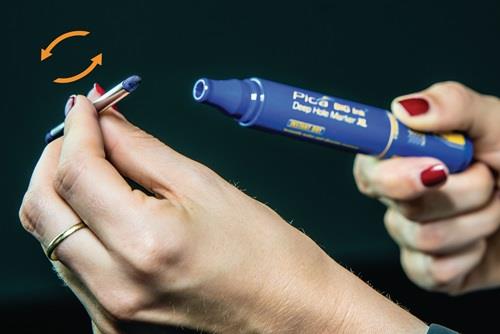 PICA Permanentmarker BIG INK SMART-USE-MARKER XL weiß Strich-B.2-4mm Rundspitze