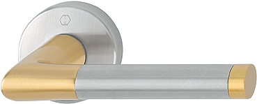 HOPPE® Drücker-Halbgarnitur ohne Schlüsselrosette Capri M1950/19, ohne Stütznocken, Messing