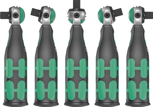 Schwenk- u.U.-Knarre 8009 Zyklop Pocket Set 1 3/8Zoll+1/4 Zoll 72 Z.WERA Schwenk- u.U.-Knarre 8009 Zyklop Pocket Set 1 3/8Zoll+1/4 Zoll 72 Z.WERA