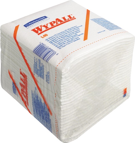 WYPALL Wischtuch WYPALL L 40 7471 L305xB318ca.mm weiß 1-lagig,viertelgefalt.1008 Tü./KT