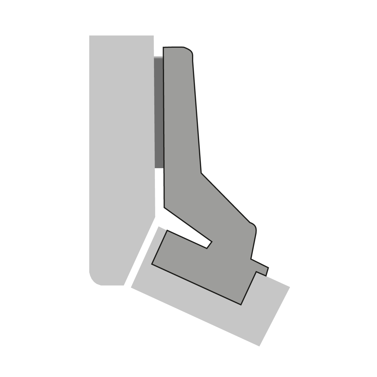 HETTICH Intermat Winkelscharnier W30 (Intermat 9936 W30), 73928 HETTICH Intermat Winkelscharnier W30 (Intermat 9936 W30), 73928