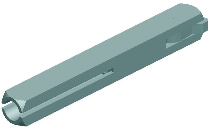 HERMAT Wechselstift für Türdrücker 4014.W, VK 8 mm, Eisen, 60 mm