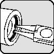 PROMAT Sicherungsringzange J 11 f.Bohrungen D.12-25mm pol.PROMAT