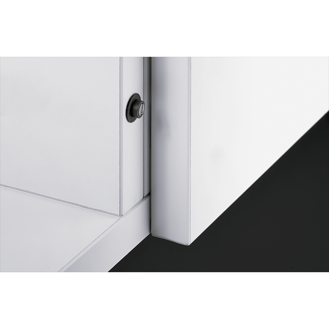 HETTICH Push to open Lock, zum Einbohren, lichtgrau, 9089609