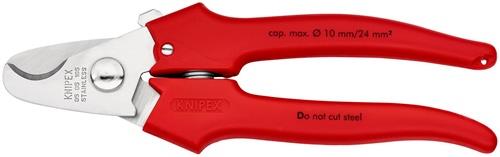 KNIPEX Kabelschere L.165mm Kopf pol.Ku.umspritzt KNIPEX