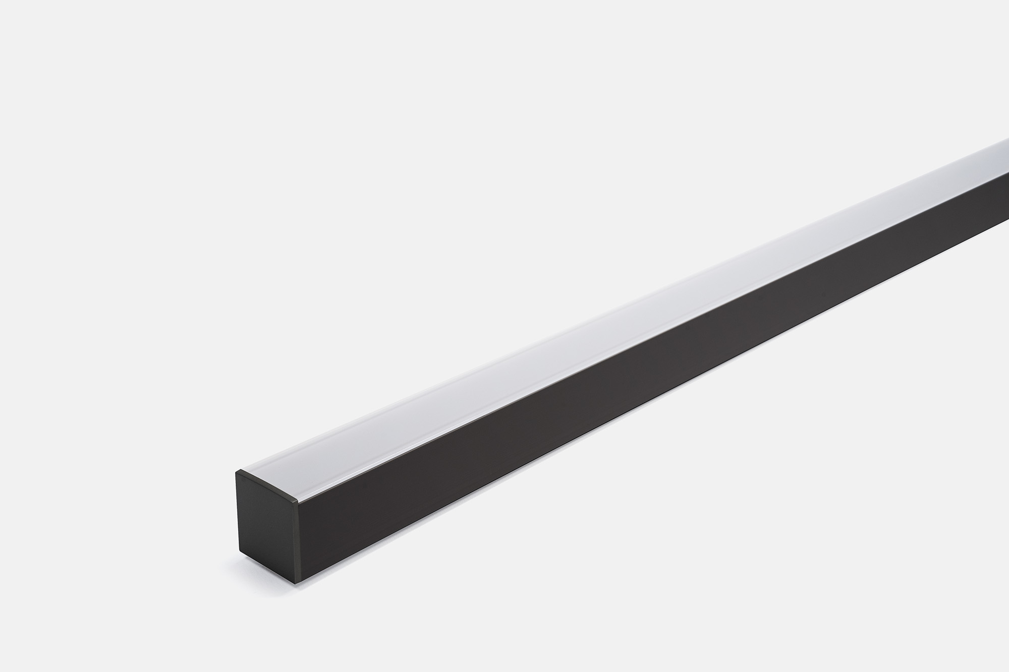 L&S Ice Leuchtenprofil Schwarz, 2500 mm