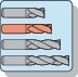 PROMAT Schaftfräser DIN 844 Typ NR D.16mm Einsatz-L.42mm HSS-Co5 TiCN Weldon