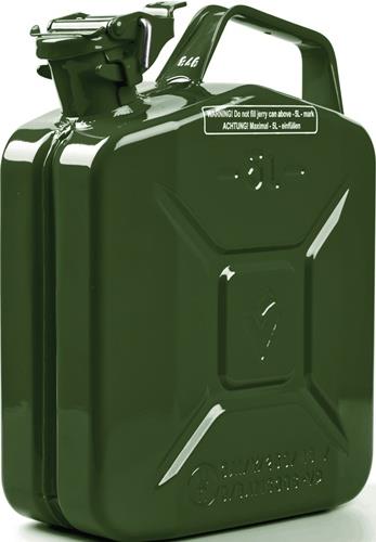 VALPRO Kraftstoffkanister 5l Olivgrün RAL 6003 Stahlbl.0,9mm L230xB120xH310mm VALPRO