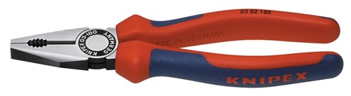 KNIPEX Kombizange L.180mm pol.Mehrkomp.-Hülle KNIPEX