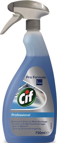 CIF Fenster-/Oberflächenreiniger Professional 750 ml Sprühflasche CIF