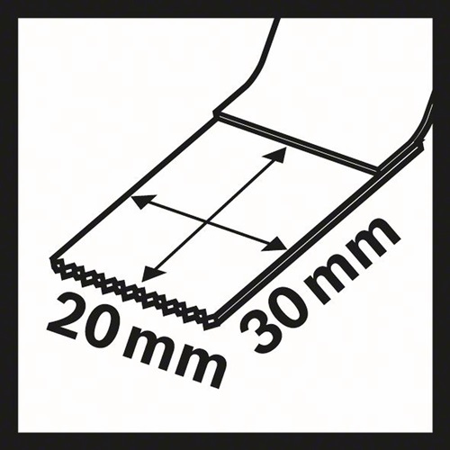 BOSCH Tauchsägeblatt AIZ 20AB B.20mm Eintauch-T.30mm Starlock 5er Pk.BOSCH