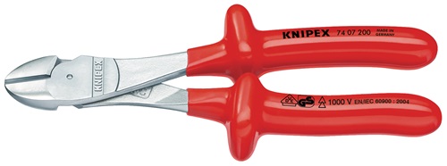 KNIPEX Kraftseitenschneider L.250mm VDE Form 0 tauchisol.KNIPEX