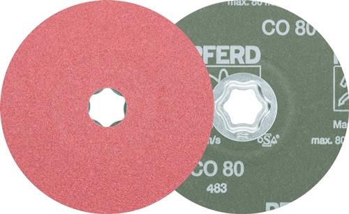 PFERD Fiberscheibe COMBICLICK CO D.125mm K.80 Stahl,Guss,Alu.Keramikkorn PFERD