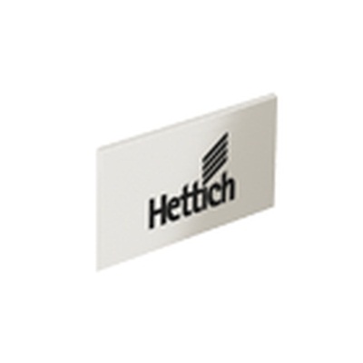 HETTICH ArciTech Abdeckkappe, Edelstahl Optik mit Hettich Logo, 9123007