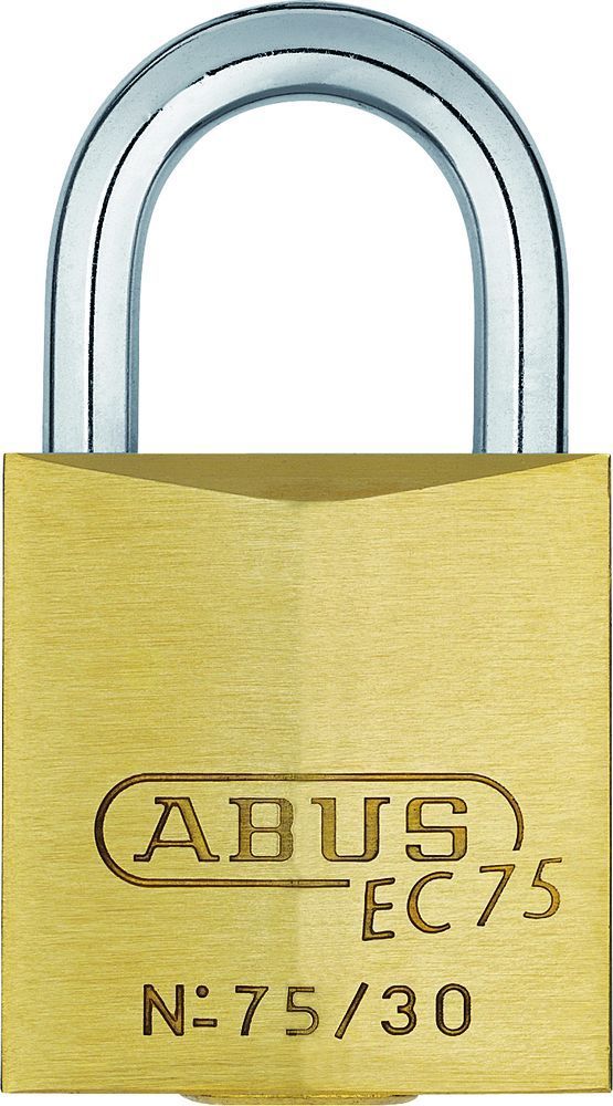 ABUS Zylindervorhangschloss 75, Messing massiv, 26842