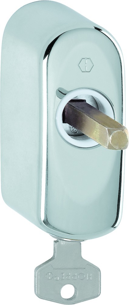 HOPPE® Fenstergriffrosette abschliessbar MUS950S 100NM, Messing, 11522082
