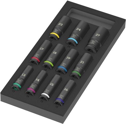 WERA Werkzeugmodul 9724 11teilig Steckschlüsseleinsatz Set 1/2Zoll WERA