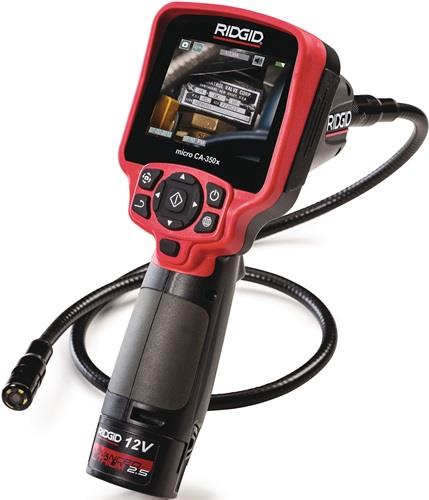 RIDGID Akku-Inspektionskamera micro CA-350x 3,5 Zoll 320x240 17mm LED 4