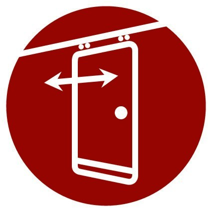 PLANET Schiebetürdichtung SN, Silikon  grau