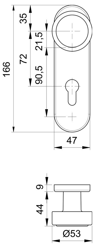 EDI FH Wechselgarnitur mit Kurzschild 1414, Nylon