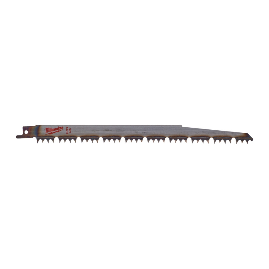 MILWAUKEE 240 x 5,5/6 mm (T4/5 TPI), unlackiert Säbelsägeblatt Holz - ideal für schnelle Baumschnitte