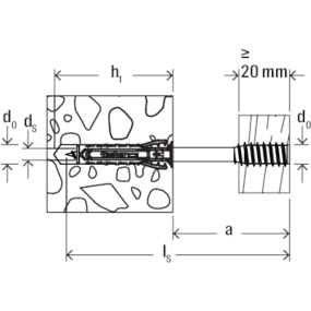 FISCHER Abstandsschraube ASL 6x80