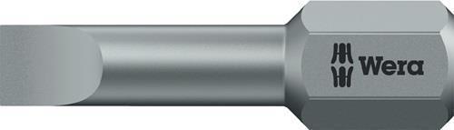WERA Bit 800/1 TZ f.Schlitzschrauben 5,5mm L.25mm 1/4 Zoll C6,3 1mm zähhart,TZ WERA