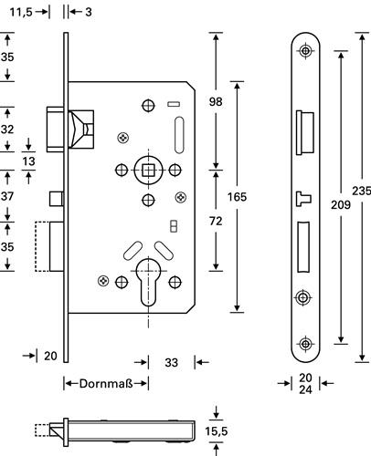 SSF Panik-Einsteckschloss Ser.20 APK Fkt.E rd 24/65/72/9mm DIN re.VA selbstverr.SSF SSF Panik-Einsteckschloss Ser.20 APK Fkt.E rd 24/65/72/9mm DIN re.VA selbstverr.SSF