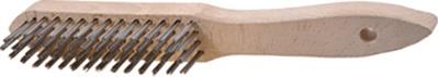 TECWERK Drahtbürste L.295mm 0,35mm VA 4-reihig TECWERK