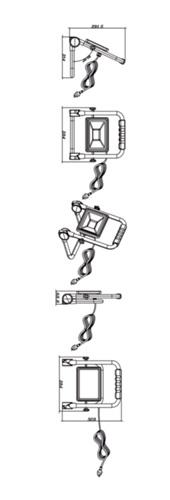 TECWERK LED-Strahler 30 W 2200 lm 5m H07RN-F 3x1mm² IP65 TECWERK