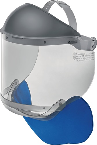 ASCHUA Elektriker Gesichtsschutz GFKKH002-E PC,grau 550x200x2mm EN 166,EN 170,GS-ET 29