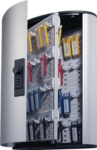 DURABLE Schlüsselschrank Key-Box H400xB302xT118mm 1-türig Zahlenschl.Anz.Hak.72