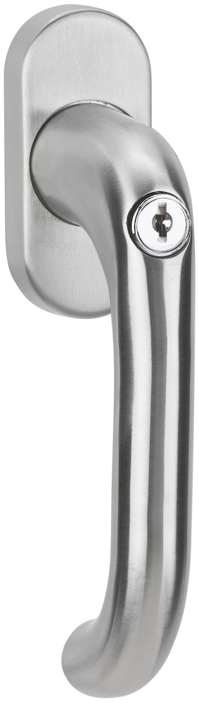HERMAT Fenstergriff abschließbar BASIC 01 1801/DKI, Edelstahl