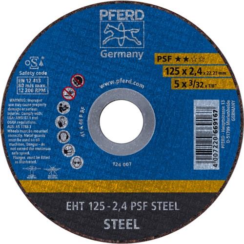 PFERD Trennscheibe PSF STEEL D125x2,4mm ger.STA Bohr.22,23mm PFERD